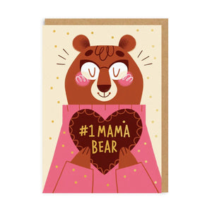 #1 Mama Bear - Greetings Card - Birthday/Mothers Day card - OHHDeer