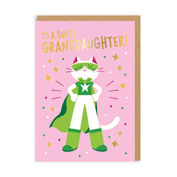 To A Super Granddaughter - Birthday Card - OHHDeer
