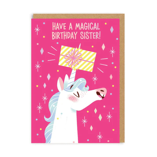 Have A Magical Birthday Sister! - Greetings Card - OHHDeer