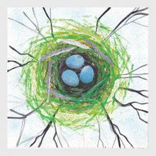 Load image into Gallery viewer, Bird&#39;s Nest Greetings Card - Rach Red Designs

