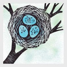 Load image into Gallery viewer, Bird&#39;s Nest Greetings Card - Rach Red Designs
