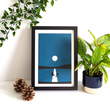 Load image into Gallery viewer, Nightswimming - A4 Screen print - Or8Design
