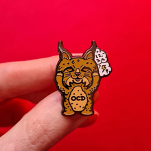 Load image into Gallery viewer, OCD enamel pin - obsessive compulsive disorder - mental health badge - Invisible Illness Club - Innabox
