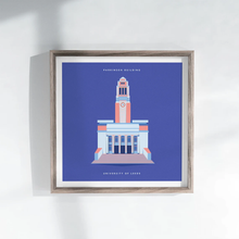 Load image into Gallery viewer, Parkinson Building, University of Leeds - Square Print - Empty Insides Art
