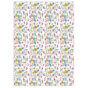 Gift Wrap - Parrots - Whale and Bird - Bright and colourful gift wrap