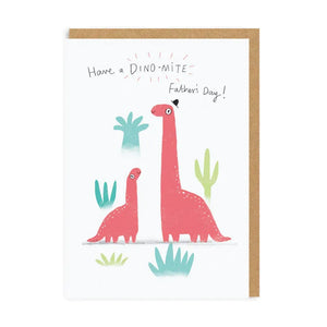 Have A DINO-MITE Father's Day - Father's Day Card - OHHDeer