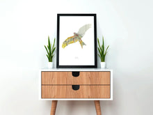 Load image into Gallery viewer, Vintage Map Artwork Framed Print - Red Kite - Available as Leeds, Yorkshire or Personalised Designs
