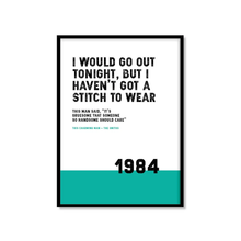 Load image into Gallery viewer, Song Lyrics Print - This Charming Man - The Smiths - JAM Artworks
