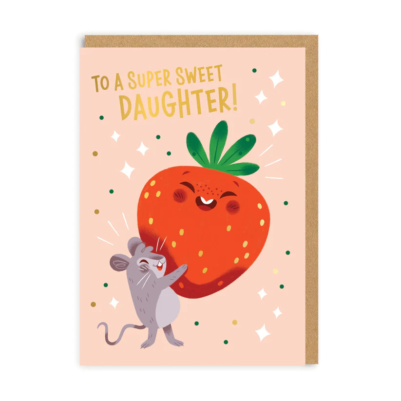 To a super sweet Daughter - greetings card - OHHDeer