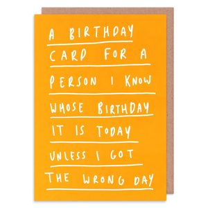 Straight talking birthday card - sarcastic cards - Whale and Bird