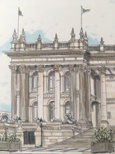 Load image into Gallery viewer, Leeds Town Hall Illustration - A4 print - Art by Arjo - Leeds artwork
