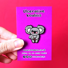 Load image into Gallery viewer, UC enamel pin - ulcerative colitis - chronic illness pin badge - Invisible Illness Club - Innabox
