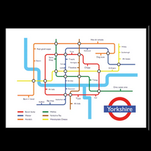 Load image into Gallery viewer, Yorkshire Underground Print - Yorkshire Gift Idea - The Yorkshire Print Company
