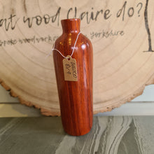 Load image into Gallery viewer, Bud Vase - Wood Turned Vase - Padauk - What Wood Claire Do?
